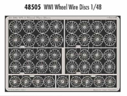 Eduard 48505 Etched Aircraft Detailling Set 1:48 WWI wheel wire discs