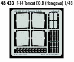 Eduard 48433 Etched Aircraft Detailling Set 1:48 Grumman F-14A/F-14B Tomcat F.O.