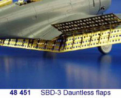 Eduard 48451 Etched Aircraft Detailling Set 1:48 Douglas SBD-3 Dauntless flaps