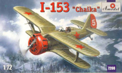 A-Model 7208 Polikarpov I-153 Chaika 1:72 Aircraft Model Kit