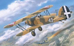 A-Model 72140 Hawker Fury Mk.I / Mk.II with decals 1:72 Aircraft Model Kit