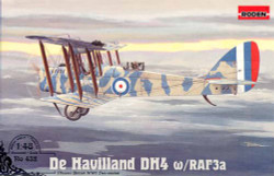 Roden 432 Airco DH.4 (RAF 3a) 1:48 Aircraft Model Kit