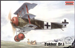 Roden 601 Fokker Dr.I Triplane 1:32 Aircraft Model Kit