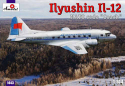 A-Model 14443 Ilyushin IL-12 NATO code .Coach' 1:144 Aircraft Model Kit