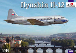 A-Model 14445 Ilyushin IL-12 Czech version 1:144 Aircraft Model Kit