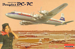 Roden 303 Douglas DC-7C Japan Air Lines 1:144 Aircraft Model Kit