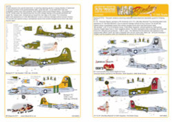 Kits World 144002 Aircraft Decals 1:144 Boeing B-17F/B-17G Flying Fortress (4) B