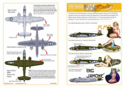 Kits World 144003 Aircraft Decals 1:144 North-American B-25J Mitchell Corsica (4