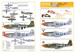 Kits World 144004 Aircraft Decals 1:144 North-American P-51D Mustang Captain Cha