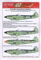 Kits World 148092 Aircraft Decals 1:48 Supermarine Seafire Mk.XVII, Mk.46, Mk.47