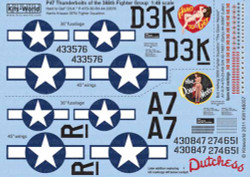 Kits World 148057 Aircraft Decals 1:48 Republic P-47D Thunderbolt 368th FG 397th