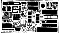 Eduard 35154 1:35 Etched Detailing Set for Italeri Kits Opel Blitz