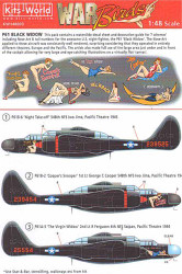 Kits World 148003 Aircraft Decals 1:48 Northrop P-61A/P-61B 'Black Widow' (7) 25