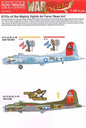 Kits World 148013 Aircraft Decals 1:48 Boeing B-17G Flying Fortress 91st BG 8th