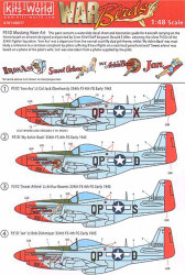 Kits World 148017 Aircraft Decals 1:48 North-American P-51D Mustang 334th FS,4th