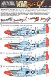 Kits World 172001 Aircraft Decals 1:72 North-American P-51D Mustang Nose Art 334