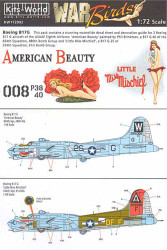 Kits World 172003 Aircraft Decals 1:72 Boeing B-17G Flying Fortress (2) 298008 2