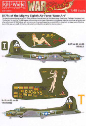 Kits World 148011 Aircraft Decals 1:48 Boeing B-17F Flying Fortress Mighty Eight