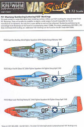 Kits World 172007 Aircraft Decals 1:72 North-American P-51B/North-American P-51D