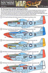 Kits World 172011 Aircraft Decals 1:72 North-American P-51D Mustang Nose Art, Ki