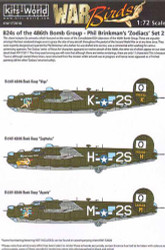 Kits World 172018 Aircraft Decals 1:72 Consolidated B-24H Liberator 834th BS, 48