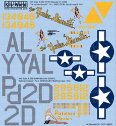Kits World 148085 Aircraft Decals 1:48 Martin B-26C-15-MO Marauder (2) 41-34946