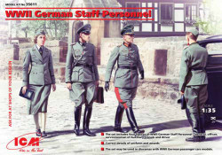 ICM 35611 WWII German Staff Personnel (4 figures) 1:35 Figure Model Kit