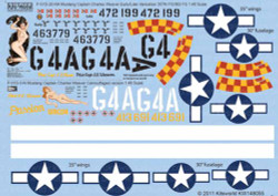 Kits World 148055 Aircraft Decals 1:48 North-American P-51D-20NA Mustang Captain