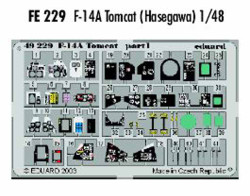 Eduard FE229 Etched Aircraft Detailling Set 1:48 Grumman F-14A Tomcat Pre-painte