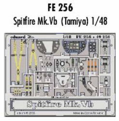 Eduard FE256 Etched Aircraft Detailling Set 1:48 Supermarine Spitfire Mk.VB Pre-
