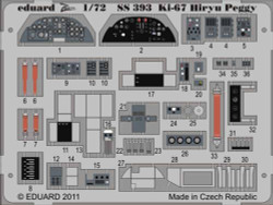 Eduard SS393 Etched Aircraft Detailling Set 1:72 Mitsubishi Ki-67 Hiryu 'Peggy'