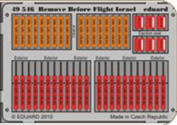 Eduard 49546 Etched Aircraft Detailling Set 1:48 Remove Before Flight - Israeli