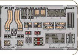 Eduard 49549 Etched Aircraft Detailling Set 1:48 Panavia Tornado F.3 seatbelts