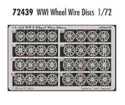 Eduard 72439 Etched Aircraft Detailling Set 1:72 WWI wire wheel spoke discs