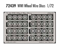 Eduard 72439 Etched Aircraft Detailling Set 1:72 WWI wire wheel spoke discs