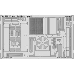 Eduard 36326 1:35 Etched Detailing Set for Mini Art Kits U.S. Army Bulldozer