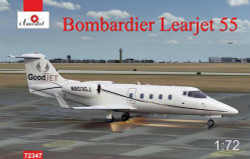 A-Model 72347 Bombardier Learjet 55 1:72 Aircraft Model Kit