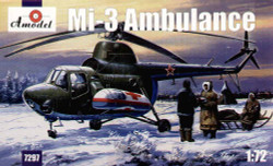 A-Model 7297 Mil Mi-3 helicopter ambulance version 1:72 Aircraft Model Kit