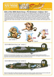 Kits World 144011 Aircraft Decals 1:144 Consolidated B-24H Liberator Phil Brinkm