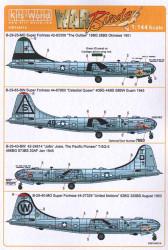 Kits World 144014 Aircraft Decals 1:144 Boeing B-29-25-MO 'Super Fortress' 42-65