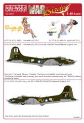 Kits World 148071 Aircraft Decals 1:48 Boeing B-17F Flying Fortress 'Piccadilly