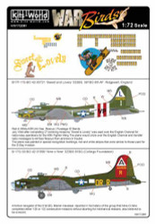Kits World 172081 Aircraft Decals 1:72 Boeing B-17F-115-BO Flying Fortress 42-30