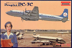 Roden 302 Douglas DC-7C Royal Dutch Airlines (KLM). 1:144 Aircraft Model Kit