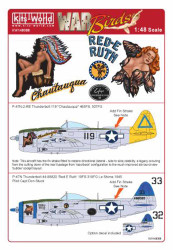 Kits World 148088 Aircraft Decals 1:48 Republic P-47N-2-RE Thunderbolt 119 'Chat