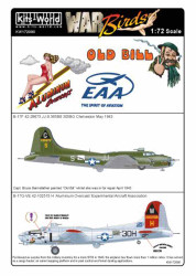 Kits World 172090 Aircraft Decals 1:72 Boeing B-17G-VE Flying Fortress 42-102516