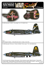 Kits World 172076 Aircraft Decals 1:72 Martin B-26B Marauder 42-95828 Pinks Lady