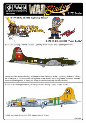 Kits World 172080 Aircraft Decals 1:72 Boeing B-17F-20-DL Flying Fortress 42-307