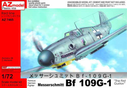 AZ Model 74065 Messerschmitt Bf-109G-1 'The First Gustav' 1:72 Plastic Model Kit