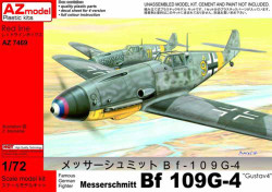 AZ Model 74069 Messerschmitt Bf-109G-4 'Gustav 4' 1:72 Plastic Model Kit