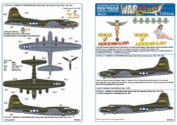 Kits World 132107 Aircraft Decals 1:32 Aoeing B-17E Fling Fortress 41-2407 No.13
